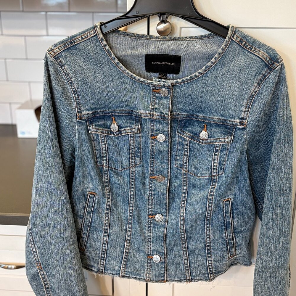 Cropped Jean Jacket Banana Republic